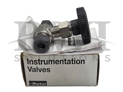 NEW Parker 6Z-V6LR-SS Needle Valve, V-Series, 3/8", SS, 5000 PSI. 6ZV6LRSS - Image 1 of 4