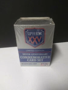 NFL COMMEMORATIVE CARD SET "SUPER BOWL 25" LIMITED EDITION - 160 CARDS BY PROSET - Picture 1 of 2