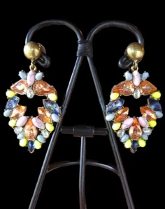 Baublebar Drop Jewel Statement Earrings Date Night Ladies Studded Jewelry - Picture 1 of 4