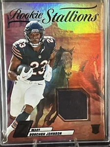 Roschon Johnson 2023 Zenith Rookie Stallions Mem RC #RS-RJ Bears - Picture 1 of 2