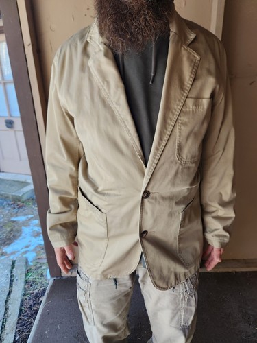 UNDERCOVER Blazer cappotto sportivo uomo Duluth Trading cotone pesante con tasche nascoste taglia LT