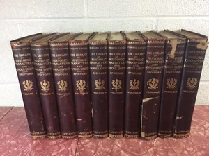 Ten Volumes The Library of Historic Characters and Famous Events 2nd Print 1897 - Picture 1 of 11