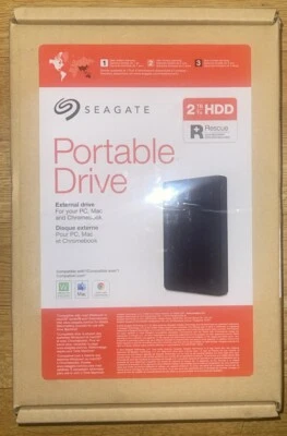 Seagate STGX2000400 2TB USB 3.0 Portable External Hard Drive HDD Storage - Black - Image 1 of 3