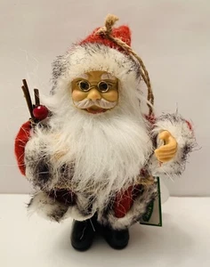 HOLIDAY TIME 6” Father Christmas Santa Claus Christmas Tree Ornament - Picture 1 of 5