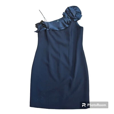 Vestido Vaina RICKIE FREEMAN TERI JON Roseta Flores Negro Talla 14 Foto 1 de 4