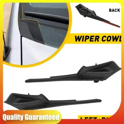 For 11-20 Toyota Sienna 2X L+H Windshield Wiper Cowl Extension Fender Trim Cover - Image 1 of 4