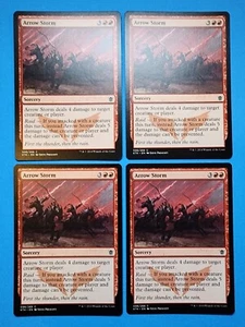 4x Arrow Storm Khans of Tarkir 2014 Mtg Magic Card Sorcery Red Mountain 98 - Picture 1 of 4