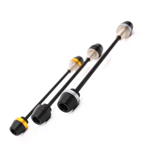 Black Front Fork Slider Protector For Yamaha YZF R1 04 05 06 07 08 09 10 - Picture 1 of 5