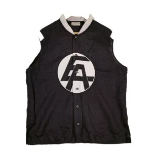 Emporio Armani Shirt Vest Top Sleeveless Men's XL Ramie Vintage Rare Ramie 476 - Picture 1 of 10