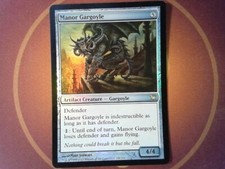 Foil Manor Gargoyle - Innistrad - Magic the Gathering MtG Tracked