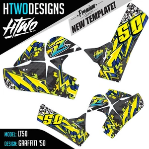 SUZUKI LT50 GRAPHICS KIT TO FIT LT 50 STICKERS QUAD DECALS STICKER GRAPHIC DECAL - Picture 1 of 2