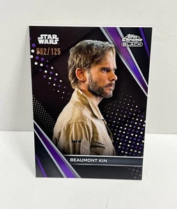 Scheda viola rifrattore BEAUMONT KIN # 50 2023 Star Wars cromo nero 92/125 - Foto 1 di 2