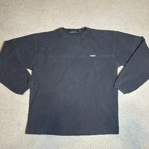 Vintage Y2K Point Zero Tonal Embroidered Gray Logo Skater Grunge Sweatshirt XL - Picture 1 of 6