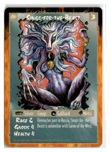 Rage:CCG- Sings-For-The-Beast - White Wolf - Unlimited - Picture 1 of 2