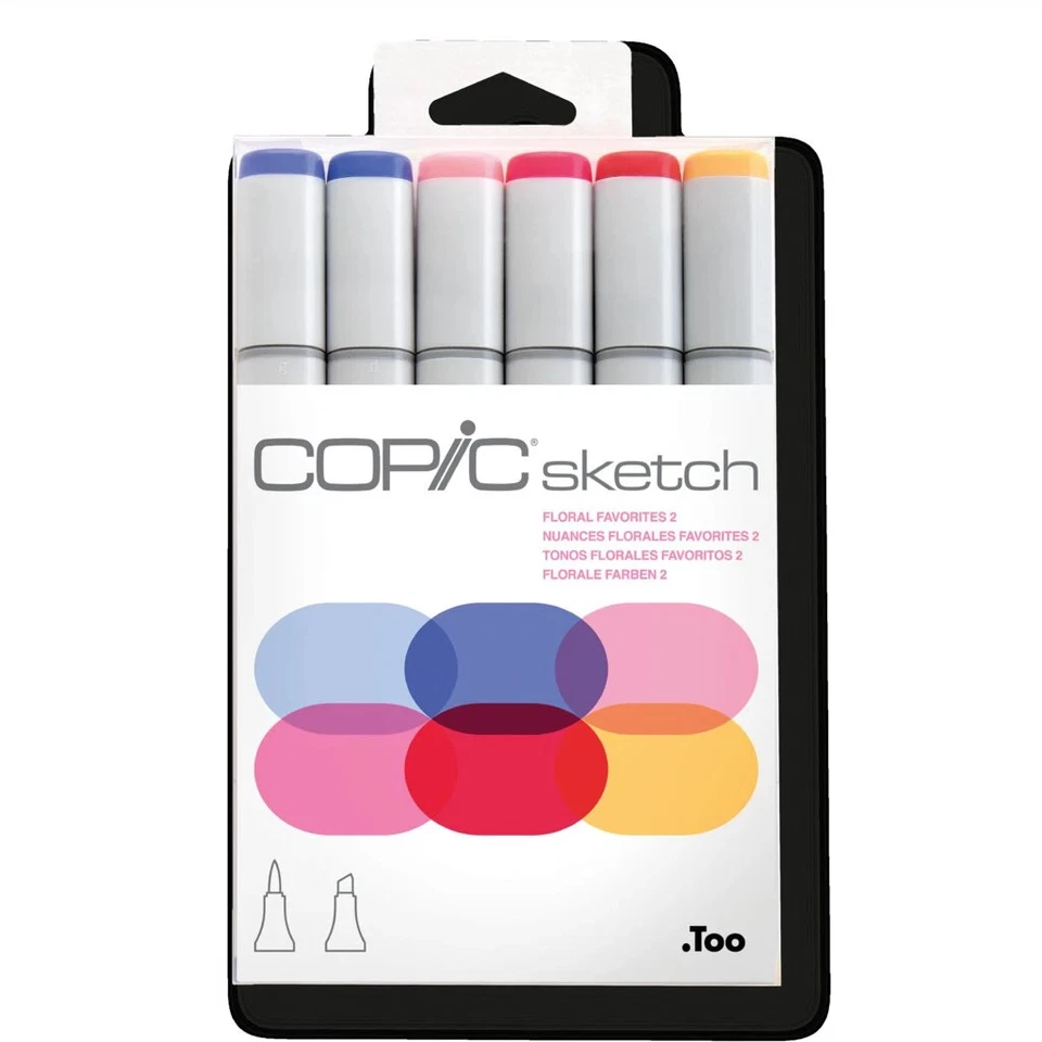 1 bis 10x COPIC Marker sketch, 6er Set "Floral Favorite 2" - SPARE BIS ZU 23% - Bild 1 von 1