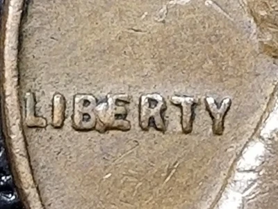 1955-D MINT ERROR  WHEAT CENT Penny ('BIE'  IN LIBERTY) - Image 1 of 4
