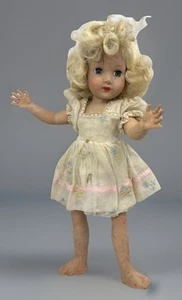 Bambola vintage anni '50 Effanbee Tintair miele 14" occhi blu addormentati bionda - Foto 1 di 4
