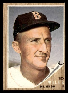 1962 Topps #444 Ted Wills - VG-VGEX *TedsCardShack* - Picture 1 of 2