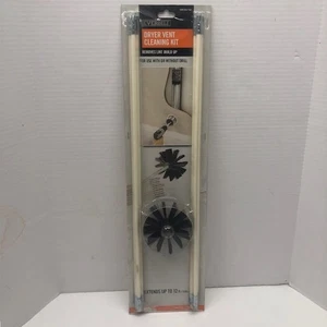 Everbilt Dryer Vent Cleaning Kit 12 ft. Extendable Drill Powered Duct Lint Brush - Picture 1 of 9