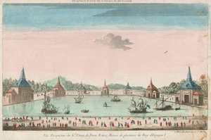 Madrid Parque del Retiro Espana Guckkastenblatt optical view Kupferstich 1780 - Picture 1 of 1