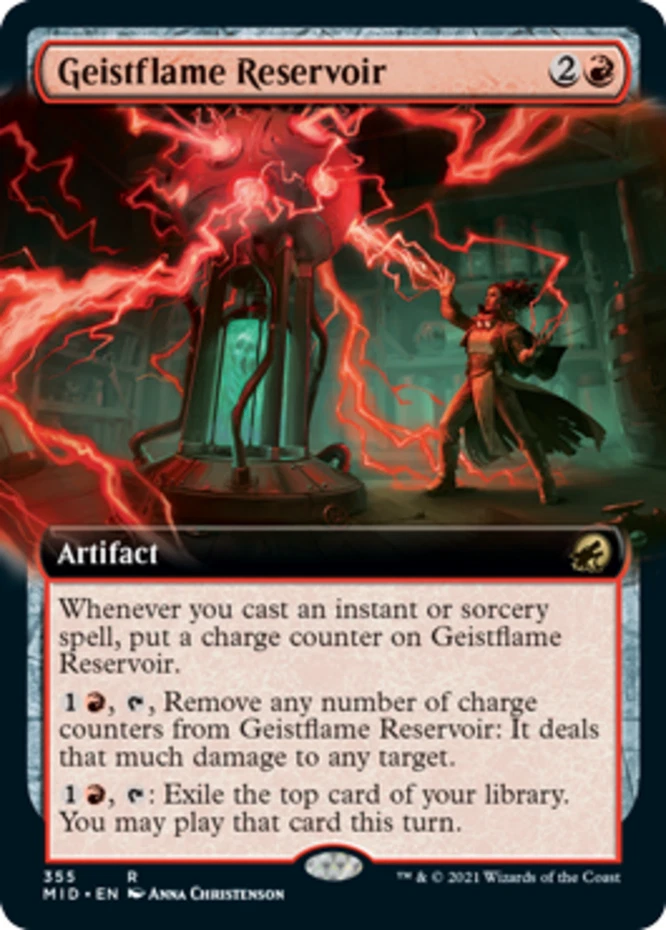 x1 Geistflame Reservoir - Extended Art - Innistrad: Midnight Hunt - NM - MTG - Image 1 of 1
