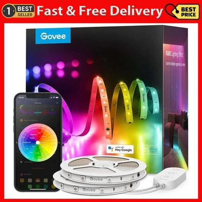 Govee 100ft RGBIC LED Strip Lights, Smart Lights Work 100ft, Multicolor - Image 1 of 4
