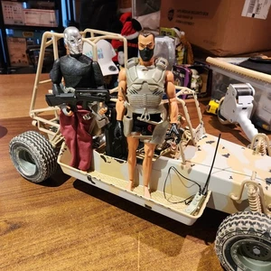 Vintage GI Joe Chenowth Tactical Dune Buggy 24” Desert Camouflage Vehicle lot - Picture 1 of 8