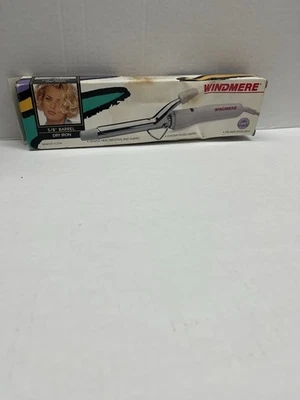 Vintage WINDMERE  1990’s Dry Curling Iron With  5/8"  Barrel New In Box D1-1C206 - Image 1 of 4
