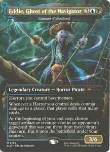 MTG Eddie, Ghost of the Navigator (2183) *Rainbow Foil* Secret Lair: Iron Maiden - Bild 1 von 2