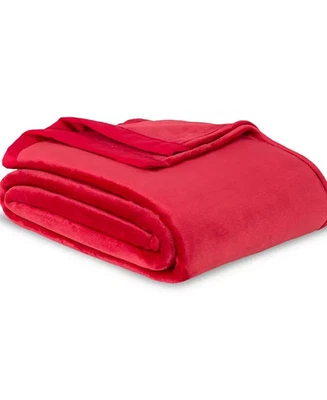 Manta BERKSHIRE clásica aterciopelada de felpa seca profunda, encuadernación satinada COMPLETA/QUEEN Foto 1 de 4