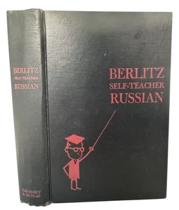 Berlitz Self-Teacher Russian 1951 HC Illustrated - Picture 1 of 7