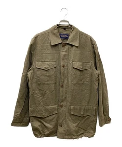 BROOKS BROTHERS Cotton linen safari jacket Size: M Olive Men - Picture 1 of 10