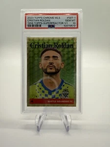2023 Topps Chrome MLS Christian Roldan 1958 Topps Superfractor 1/1 #58T-1 PSA 10 - Picture 1 of 2