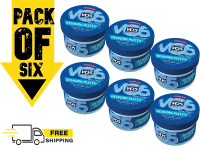 VO5 Extreme Style Unique Rework Putty 150ml Pack of 1, 3 or 6