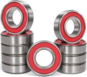 10Pcs 6204-2RS Double Rubber Seal Bearing 20x47x14mm Pre Lubricated C3 Premium - Picture 1 of 7