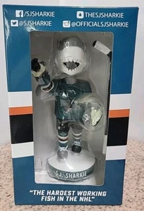 San Jose Sharks SHARKIE Bobblehead Post Game Salute "Hardest Working Fish" RARE! - Picture 1 of 9