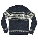 Grand pull en tricot Nielsson en acrylique nordique pour homme Fair Isle taille L