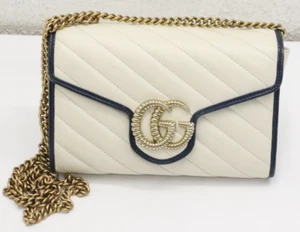 Gucci GG Marmont Torchon Wallet On Chain - Picture 1 of 24