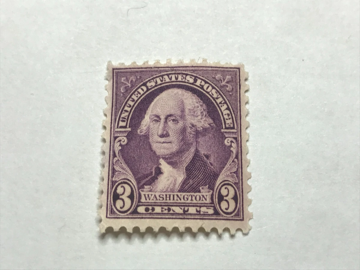 アメリカジョージ・ワシントン3セント使用済切手パープル