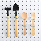 5-Pack Double-ring Pegboard Hooks for Garage Tool Management