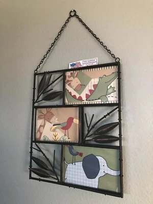 Marco de fotos antiguo tropical para colgar 3 cuadros - bronce / marrón Foto 1 de 3