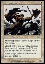 1x FOIL Liege of the Axe Legions MtG Magic White Uncommon 1 x1 Card Cards