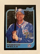 2017 Bowman 70th Anniversary Silver Stamped Buyback VERNON WELLS 1997 Blue Jays