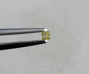 Princesa Amarilla Diamante Natural Suelto Corte Facetado Tamaño 1,8mm - Imagen 1 de 6