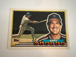 1989 TOPPS BIG GARY CARTER # 325 BASEBALL CARD (METS)