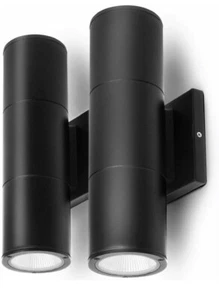 Home Zone Security LED Porch Lights - Wall Mounted Up/Down Hardwired Sconce 2PK - Picture 1 of 7