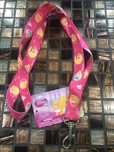 Disney Princess 18" Pink Lanyard with Keychain Clasp - Picture 1 of 4