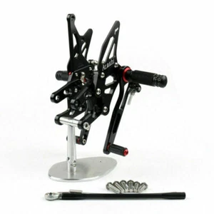 Rearset Rear set Kawasaki ZX10R ZX 10R 2004-2005 Black T9 - Picture 1 of 4