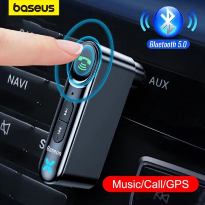 Baseus Ricevitore Auto Wireless Bluetooth 5.0 3.5mm Adattatore Aux Vivavoce - Immagine 1 di 4