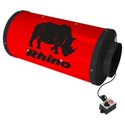 RHINO ULTRA SILENT EC ACOUSTIC FAN Air Speed Control Ventilation 6" 8" 10" 12" - Image 1 of 4